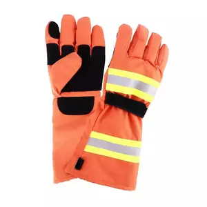 Welding Gloves Cow Split Leather Heat Resistant Fire Custom Logo Work Welding Gloves Hand Protection Safety Gloves