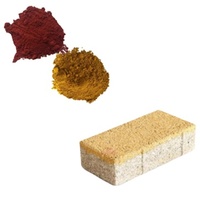 Pigment rouge d'oxyde de fer Y101 110 120 130 180 190 couleur terrazzo revêtement de peinture de sol ciment pigment rouge spécial