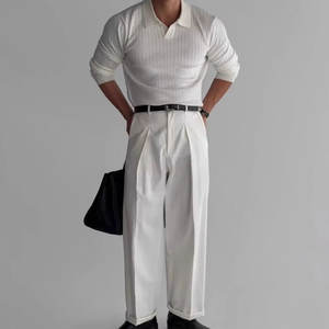 เสื้อเชิ้ตผู้ชายแขนสั้น คอปกติดกระดุม ผ้าคอตตอน 100% แห้งเร็ว ดีไซน์เรียบง่าย ถักแบบสั่งทำ - Product Image 3