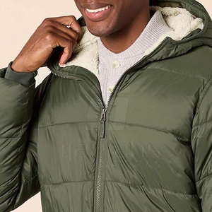 Veste matelassée pour homme de la meilleure qualité, fermeture éclair sur le devant, veste chaude pour tous les jours, vêtements d'extérieur, vestes matelassées - Product Image 5