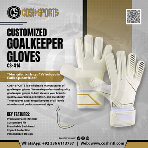 Gants de gardien de but minimalistes blancs et dorés, disponibles en plusieurs couleurs également |   Achetez maintenant notre édition limitée de gants - Product Image 6