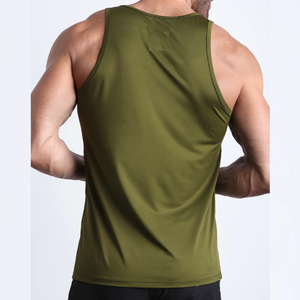 Camiseta sin mangas informal de verano para hombre, 100% de algodón, Color sólido, absorbente de sudor, holgada, de punto - Product Image 2