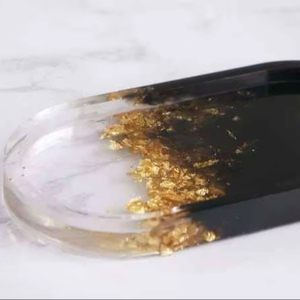 Resin <b>Decorative</b> Tray in Multiple Colors Cosmetic Organizer Home <b>Decor</b> Oval Resin Tray Vanity Tray High Quality - Product Image 1