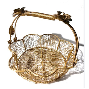 Panier à fruits de qualité exclusive, plaqué or, vente chaude, bonne qualité, incroyable, créatif, fait à la main, organisateur de maison - Product Image 5