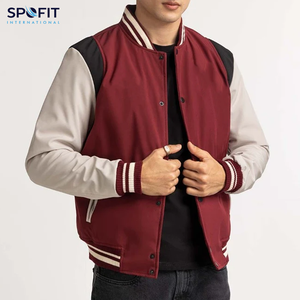 Chaqueta Universitaria Personalizada de Moda Urbana 2026 para Hombre, Talla Grande, Chaqueta Deportiva con Letras, de Lona de Alta Calidad, Transpirable, para Invierno - Product Image 1