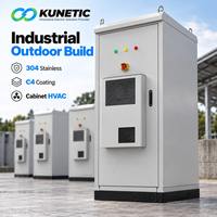 Système de stockage d'énergie KUNETIC 480 kWh LiFePO4 pour applications commerciales et industrielles, armoire extérieure BESS, usine OEM ODM