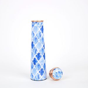 Botella de agua de cobre Botella de cobre para agua potable con alta calidad de botellas de agua de cobre de La India - Product Image 2