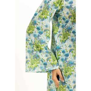 ชุดเซ็ตผ้าชีฟองพิมพ์ลายสีเขียวสำหรับผู้หญิง ชุดทำงานสองชิ้น ไซส์ XS และ XXS สำหรับใส่ทำงานออฟฟิศ - Product Image 2