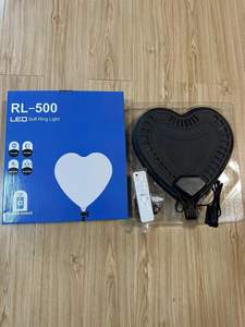 Nouveau RL-500 Anneau lumineux portable mini de <span class=keywords><strong>13</strong></span> pouces en forme de cœur pour selfie et TikTok, idéal pour la photographie - Product Image 4