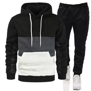 Ensemble de survêtement et veste coupe-vent surdimensionnée de haute qualité, décontracté, respirant, pour homme, streetwear, jogging - Product Image 1