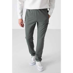 TOMMYLIFE Men's <b>Slim</b> Fit Classic Leg Black Cotton Blend Sweatpants - Comfortable <b>Jogger</b> Bottoms for Casual Wear - Product Image 3