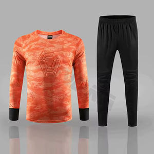 Uniformes de gardien de but de protection pour hommes coupe automatisée maillot de football chemises pantalons costumes pour entraînement de football protecteur d'éponge - Product Image 4