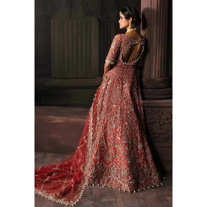 Vestido de Novia Formal Largo Afrozeh Lavinia TC-1472, Vestido de Gala con Cintura Baja y Escote Corazón, Vestido de Novia de Encaje - Product Image 5