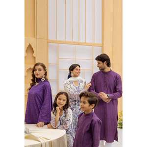 Men's <b>Purple</b> Embroidered <b>Satin</b> Dress <b>Shirt</b> - Product Image 4