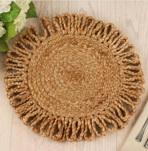 Wholesale <b>Placemats</b> Handmade Cotton Woven Place Mats <b>Round</b> Eco Friendly Natural <b>Round</b> Straw Mat <b>Placemat</b> Braided <b>Placemats</b> - Product Image 4