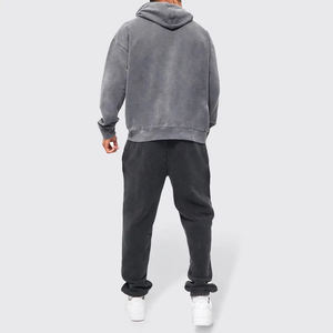 Sweat à capuche personnalisé pour homme en molleton délavé, 100 % coton de haute qualité, écologique, respirant, imprimé sur mesure - Product Image 6