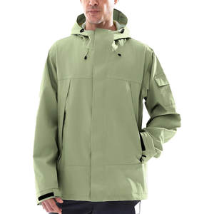 Veste coupe-vent imperméable pour homme, col montant, logo frontal, entièrement personnalisable, respirante, séchage rapide - Product Image 1