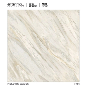 Azulejos de cerámica de decoración de suelo de porcelana de estilo moderno de 600X600mm personalizados OEM, azulejos con acabado mate a la venta por exportadores - Product Image 1