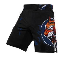 Short MMA personnalisé de la meilleure qualité avec panneaux graphiques latéraux Ceinture élastique Logo personnalisé et Short MMA personnalisé Design d'équipe - Product Image 5
