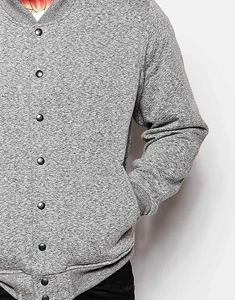 เสื้อแจ็คเก็ตวาร์ซิตี้ผ้าแคนวาสคอตตอน 100% ทรงสลิมฟิตสำหรับผู้ชายไซส์ใหญ่ สไตล์ลำลอง คอตั้ง - สีและโลโก้ปรับแต่งได้ ระบายอากาศได้ดี สไตล์ไฮสตรีท - Product Image 2