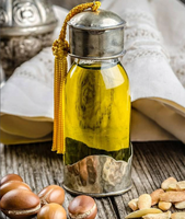Huile d'Argan Vierge 100 % Pure Marocaine Pressée à Froid, Cosmétique Bio USDA pour Soins de la Peau
