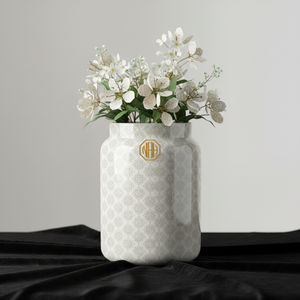 Jarrón de Flores de Hierro de Primera Calidad, Moderno y Lujoso, con Estampado de Mármol Esmaltado, para Decoración del Hogar, Restaurantes y Bodas - Product Image 6