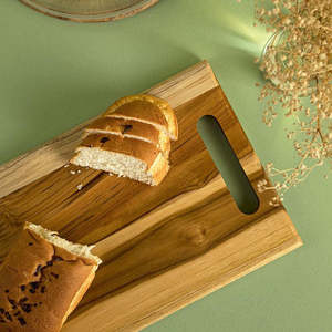 Planche à découper de haute qualité en bois de teck massif, écologique, durable, épaisseur 2 cm, qualité alimentaire, ustensiles de cuisine - Product Image 3