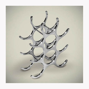 2025 cerf Design supports de stockage de vin couleur argent cuisine table 3 porte-bouteilles de vin utilisation pour la fête et le Bar - Product Image 3