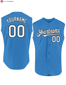 Maillot sans manches de baseball à boutons complets Gilet sans manches personnalisé pour équipe de baseball Maillot de baseball d'entraînement sans manches - Product Image 2