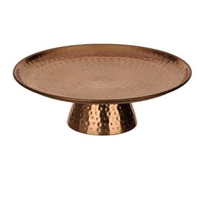 Soporte de Metal con Acabado Antiguo para Pastel, Bandeja de Pastel DE LA Mejor Calidad con Cúpula de Cristal, Fiestas de Cumpleaños y Bodas - Product Image 4
