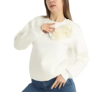 Nueva sudadera para mujer, jersey con hombros caídos, sudadera para mujer en diferentes estilos, sudadera con logotipo personalizado para mujer - Product Image 1