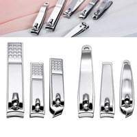 Kit professionnel de coupe-ongles en acier inoxydable – Lame droite tranchante, outils durables de manucure et pédicure, design simple pour doigts et orteils