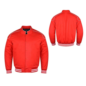 Blouson aviateur universitaire de baseball à col montant pour hommes imperméable coupe-vent respirant vêtements d'extérieur d'hiver - Product Image 4