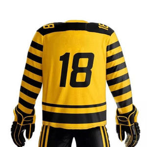 Uniforme de hockey sobre hielo hecho a medida al mejor precio de diseño de servicio OEM para adultos uniforme de Jersey de hockey sobre hielo en blanco liso - Product Image 3