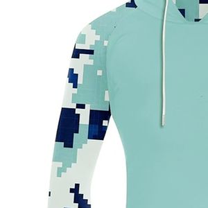 Custom Lightweight Hoodie UPF 50 Polyester Spandex Quick Dry 100% Cotton Camo Adult <b>Camouflage</b> basics - Product Image 2