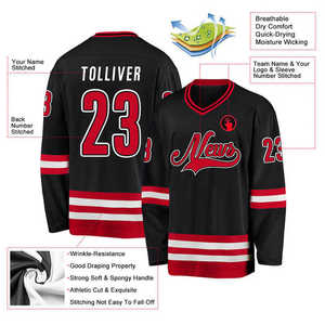Maillot de hockey d'équipe sur mesure Porter un maillot de hockey sur glace professionnel Conception personnalisée en gros - Product Image 3