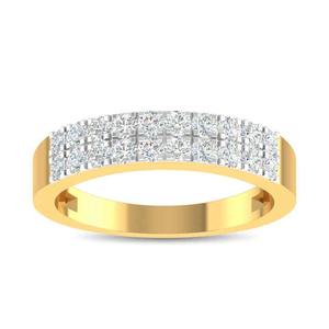Anillo de Plata de Ley 925 Chapado en Oro de 18K con Flor y Diamante Moissanita Cultivado en Laboratorio, Ideal para Bodas, Compromisos y Fiestas, para Hombre y Mujer - Product Image 3