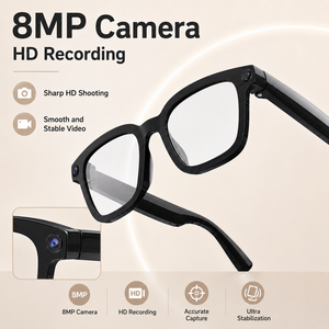 Lunettes intelligentes V03 Pro avec caméra 8MP, vidéo HD, assistant vocal IA, traduction en temps réel, charge magnétique - Product Image 2