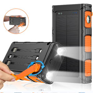 Banque d'alimentation solaire de voyage 10000mAh, compacte, double USB, chargeur portable, compatible avec les compagnies aériennes, pour les voyages d'affaires et les <span class=keywords><strong>vacances</strong></span> - Product Image 6