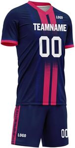 Uniforme de fútbol con envío directo personalizado, ropa de práctica cómoda de secado rápido, Conjunto de camiseta y uniforme de fútbol - Product Image 3