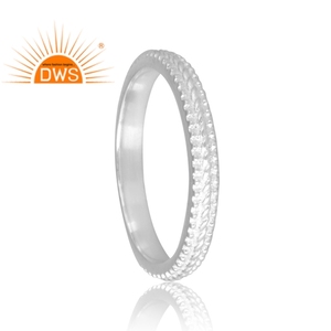 Anillo de banda de Plata de Ley 925 de diseño increíble para mujer, joyería personalizada para mujer, regalo para ella - Product Image 2