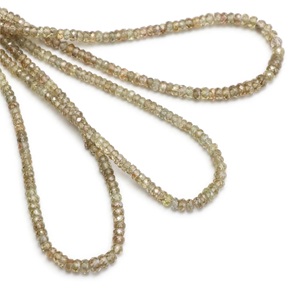Zircon brun doré naturel facetté rond, coupe diamant, haute qualité, perles de micro CZ de 2-3 mm, certifié par un tiers - Product Image 4