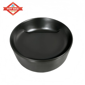 Évier de comptoir en pierre solide au design moderne, facile à nettoyer, articles sanitaires en céramique fabriqués en usine avec égouttoir poli pour salles de bains - Product Image 2