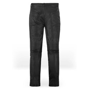 Precio al por mayor pantalones de cuero hechos a medida para los hombres con logotipo personalizado pantalones de cuero de diseño único - Product Image 2