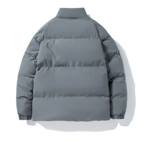 Chaqueta Cortavientos Acolchada de Lona con Revestimiento para Invierno, Unisex, Estilo Casual, con Capucha Deslizante, Cierre de Cremallera y Detalles en Color de Contraste - Product Image 4