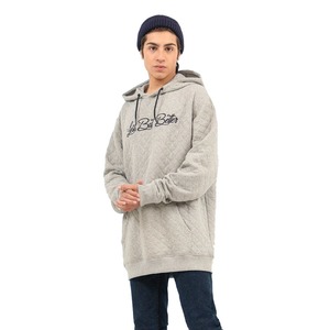 Sweat à capuche matelassé en polaire pour hommes, 100% coton, logo brodé, décontracté, grande taille, fermeture éclair - Product Image 2