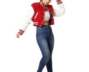 Veste universitaire courte confortable pour femmes, prix abordable, matière de qualité supérieure, vestes d'hiver pour femmes, fitness régulier - Product Image 5