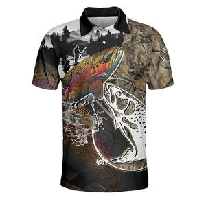 Polos de pesca de alta calidad para hombre, venta al por mayor, producto y diseño de logotipo personalizado de calidad superior sublimada - Product Image 3