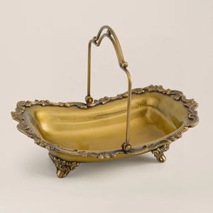 Reliable Manufacturer Brass <b>Tray</b> For Serving <b>Snacks</b> And Drinks Adding Royal Touch To Dining And Hospitality Experience - Product Image 1