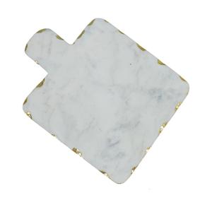 Planche à découper en marbre de luxe |   Planche à découper et à servir pour plan de travail de cuisine I Planche à découper en marbre blanc I Planche en marbre pour la préparation des aliments - Product Image 3